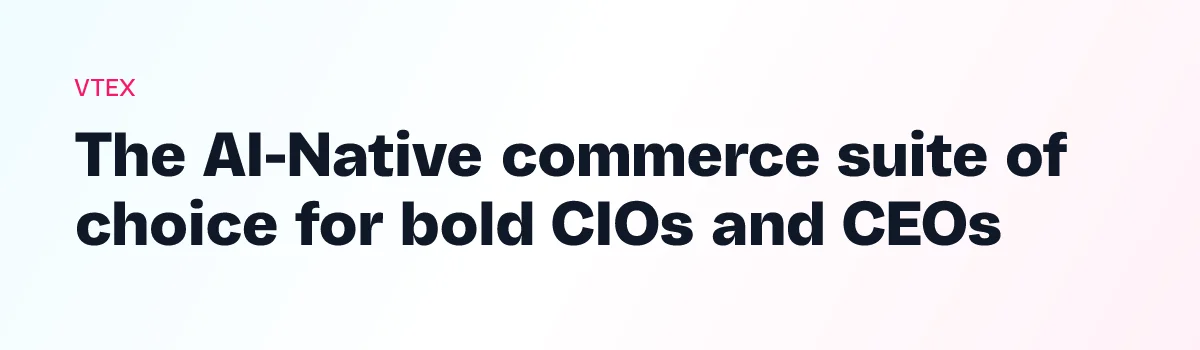 VTEX Commerce Platform header image