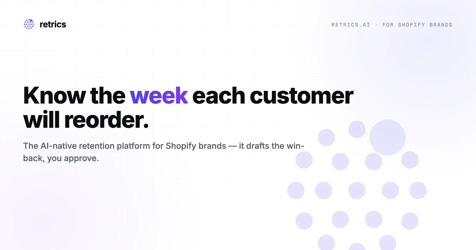 Retrics header image