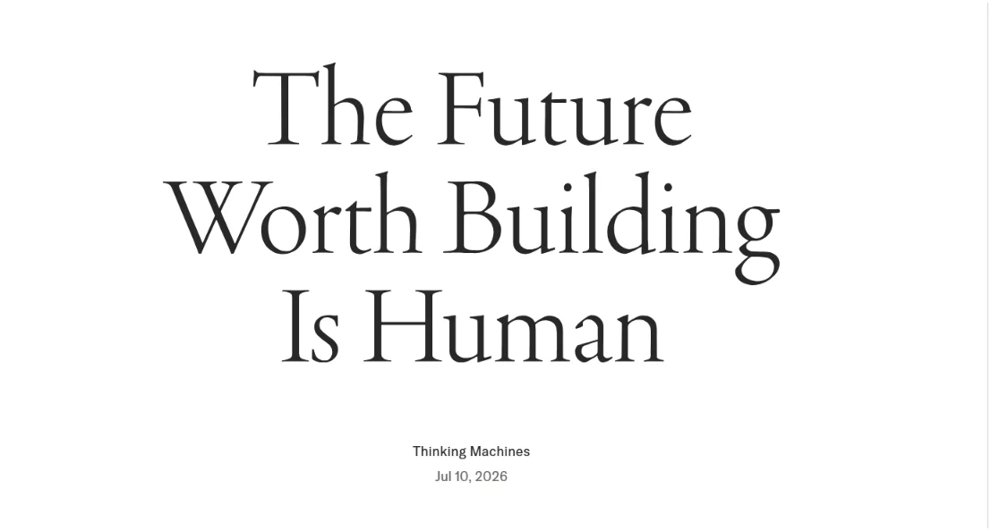 Thinking Machines AI extending human will and judgment in the future