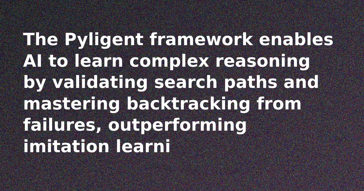 Diagram illustrating a branching search tree with nodes representing reasoning steps, some leading to success and others to failure.
