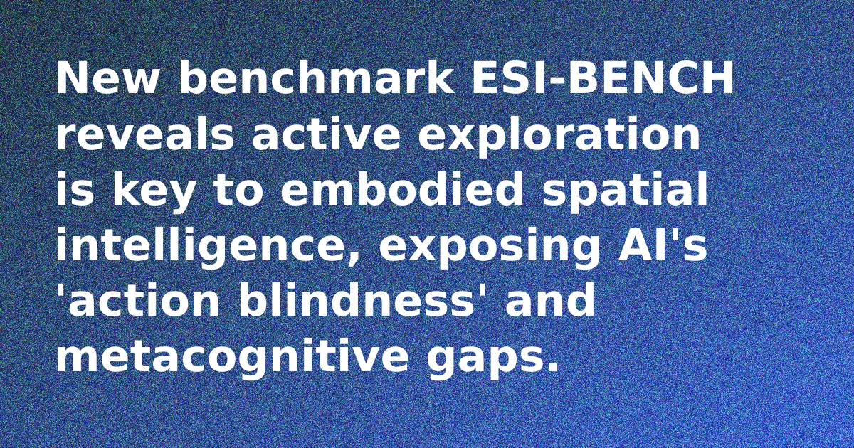 Abstract illustration of an AI agent interacting with a 3D environment, showing perception and action loops.