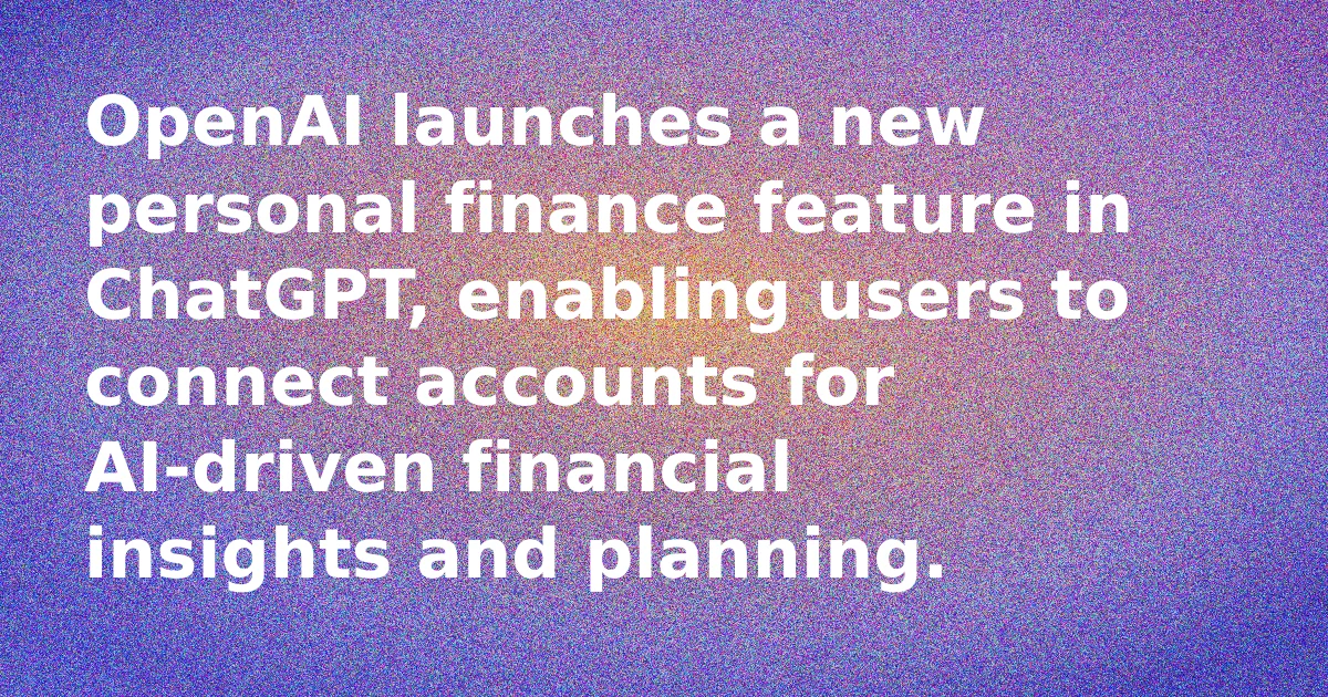 ChatGPT Tackles Personal Finance