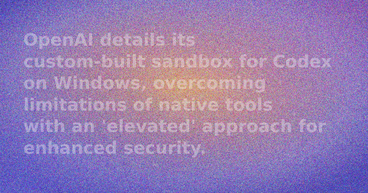 Diagram illustrating the architecture of OpenAI's Codex Windows sandbox.