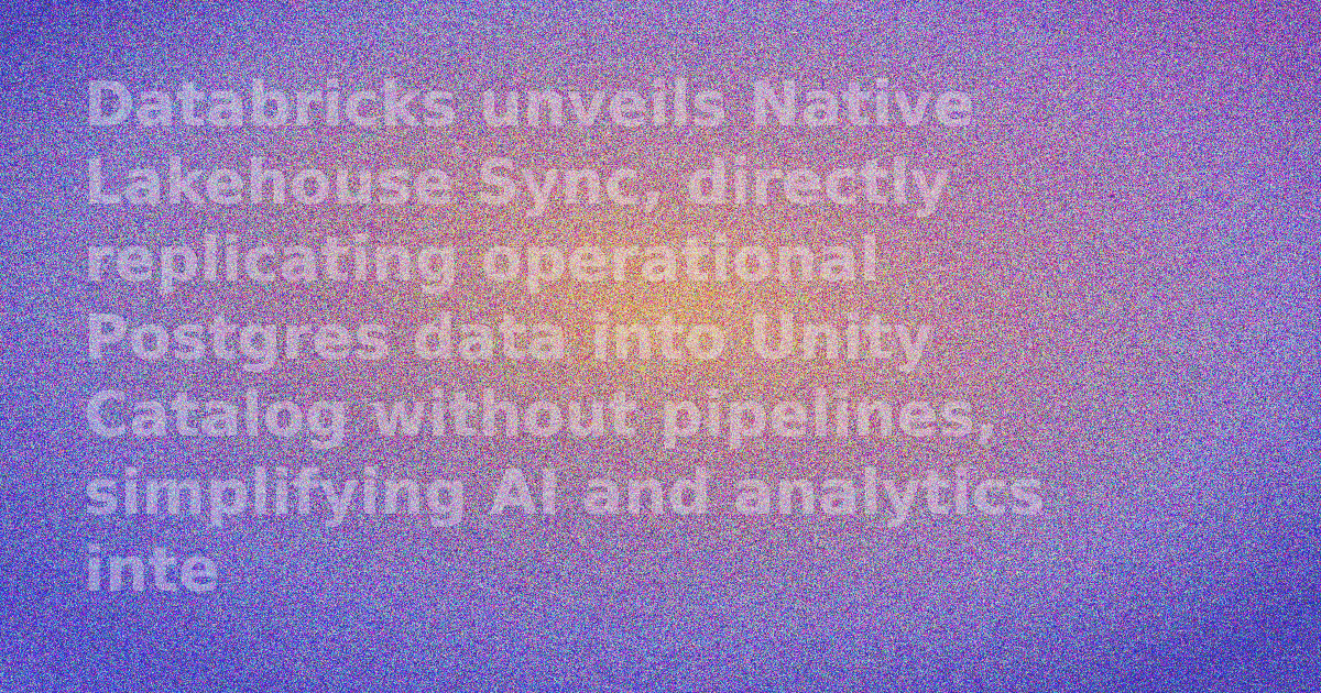 Databricks logo with text 'Native Lakehouse Sync'