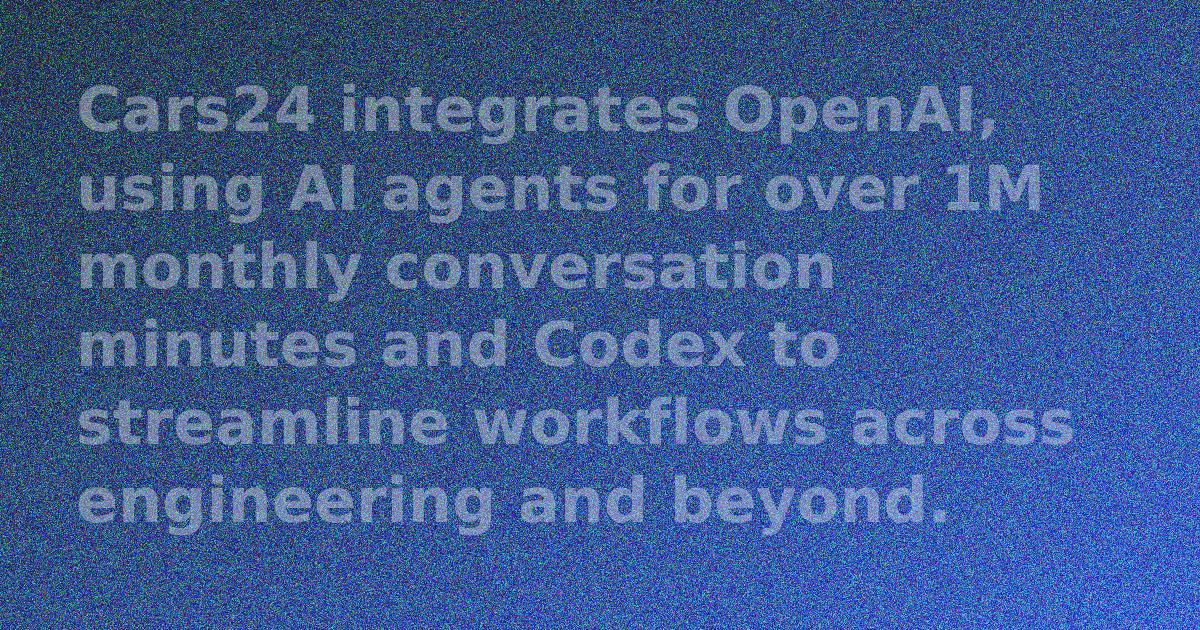 Cars24 logo with OpenAI logo integrated