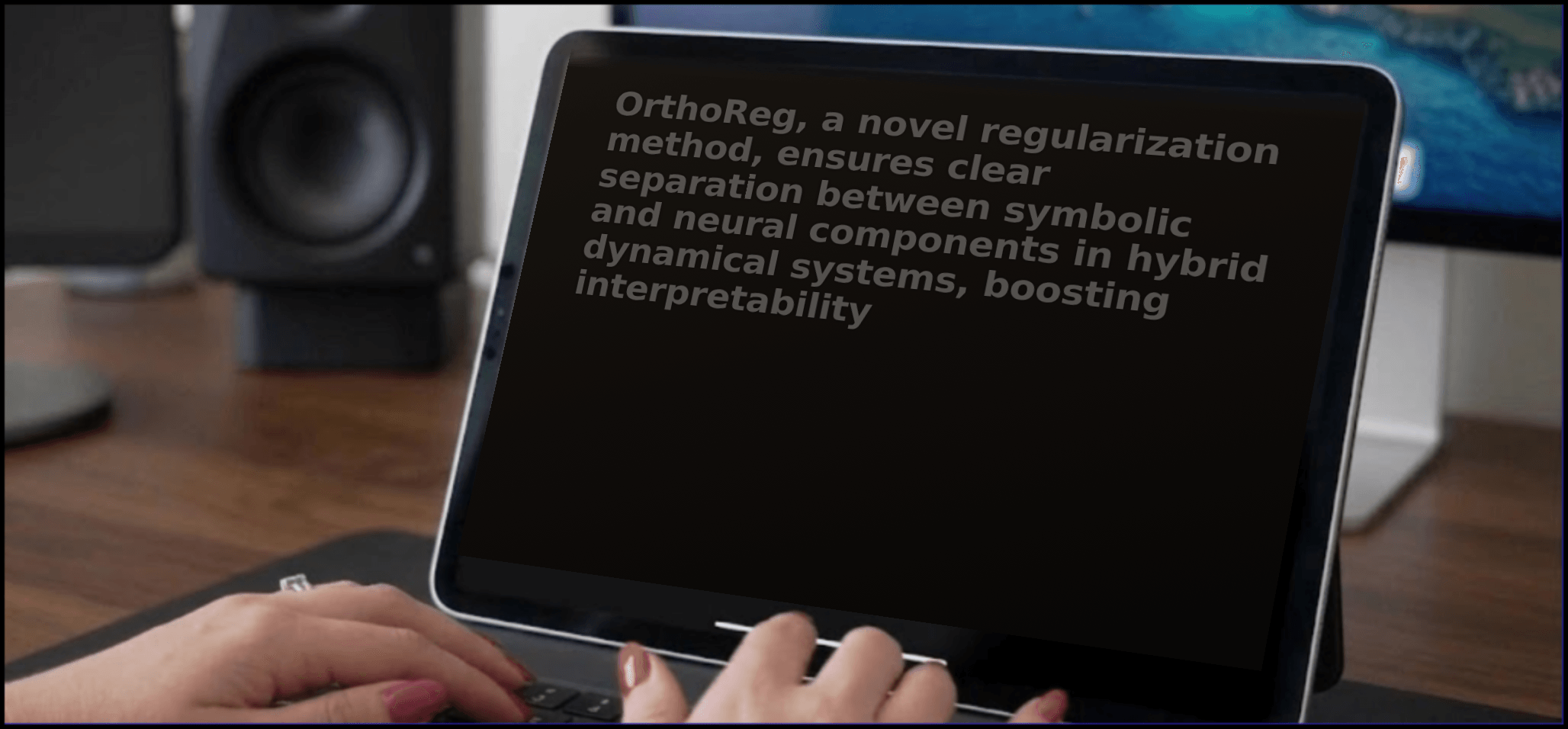 Diagram illustrating orthogonal regularization in hybrid AI models