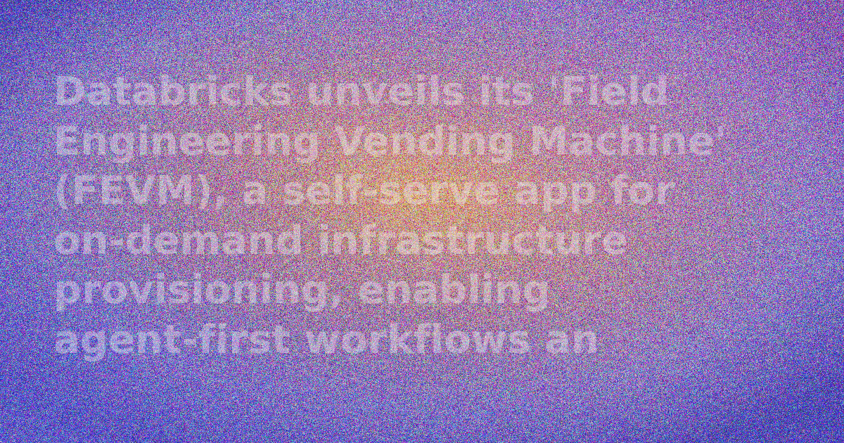 Diagram showing the high-level architecture of the Databricks Field Engineering Vending Machine (FEVM).