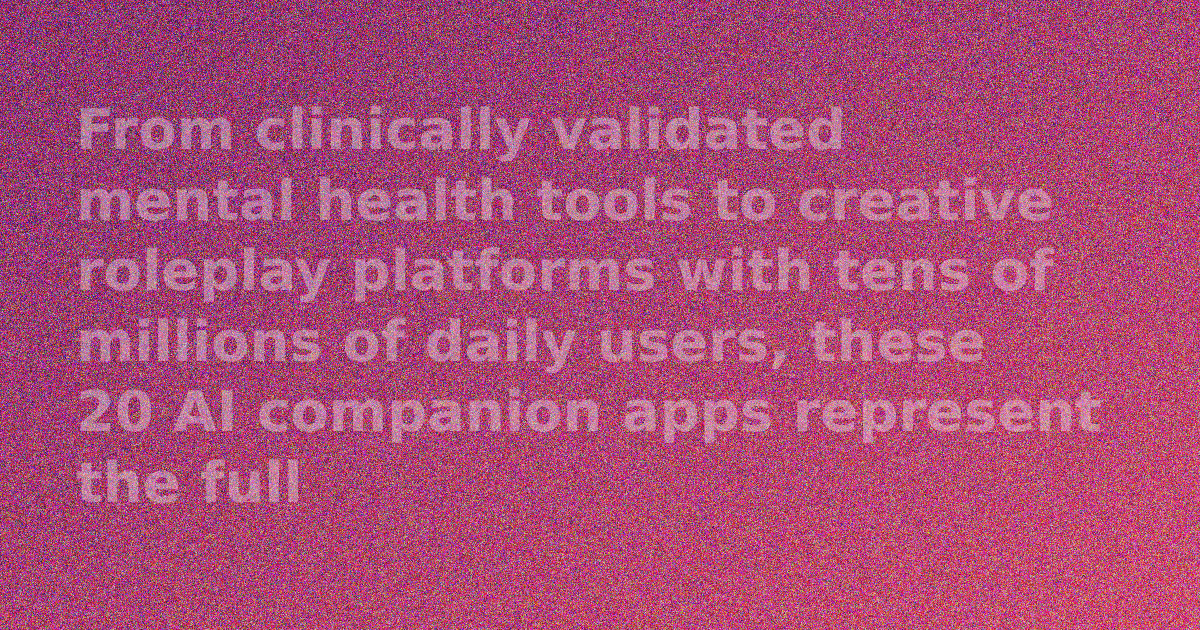 The 20 Best AI Companion Apps in 2026