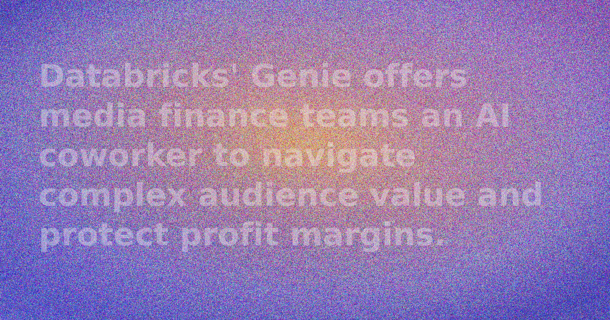 Databricks Genie AI coworker interface showing financial data and charts.