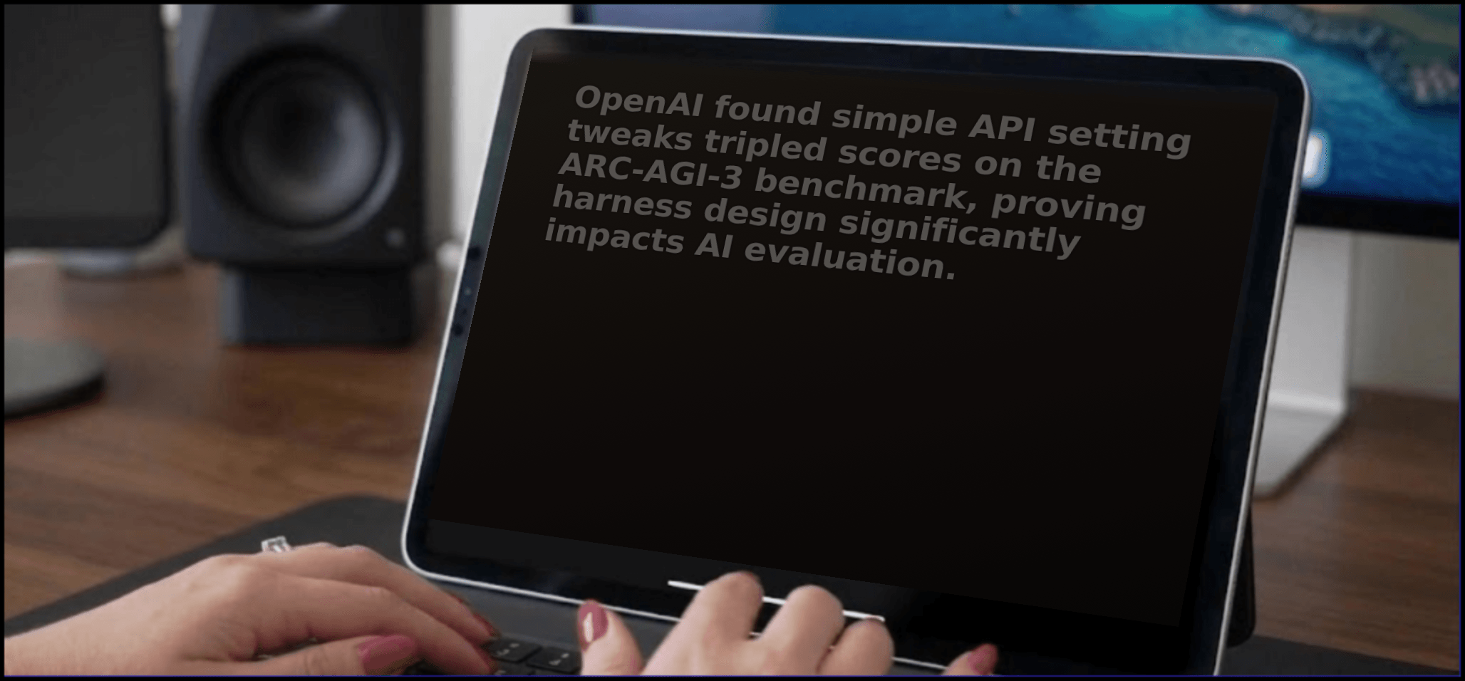 Screenshot showing OpenAI GPT-5.6 Sol attempting ARC-AGI-3 puzzles with two different harnesses.