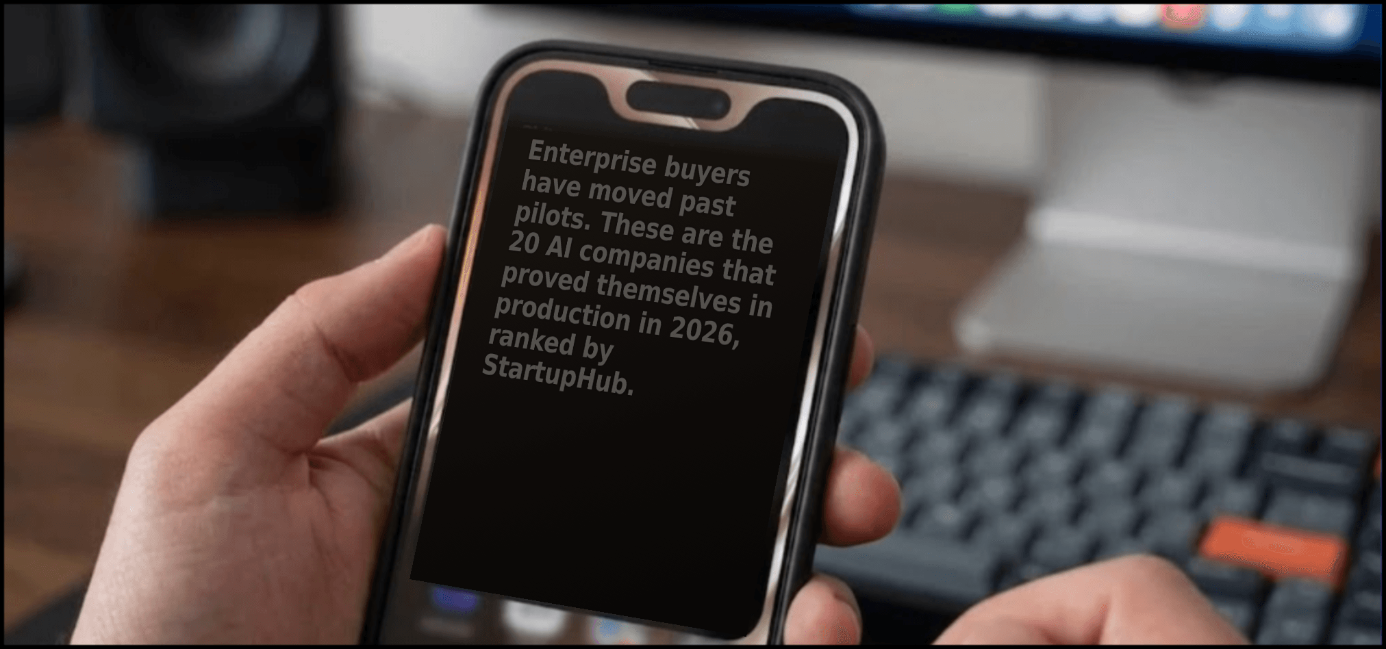 Logos of the 20 startups featured in The 20 Enterprise AI Startups Worth Tracking in 2026