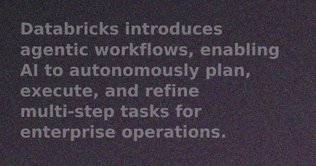 Databricks logo with abstract AI network graphics