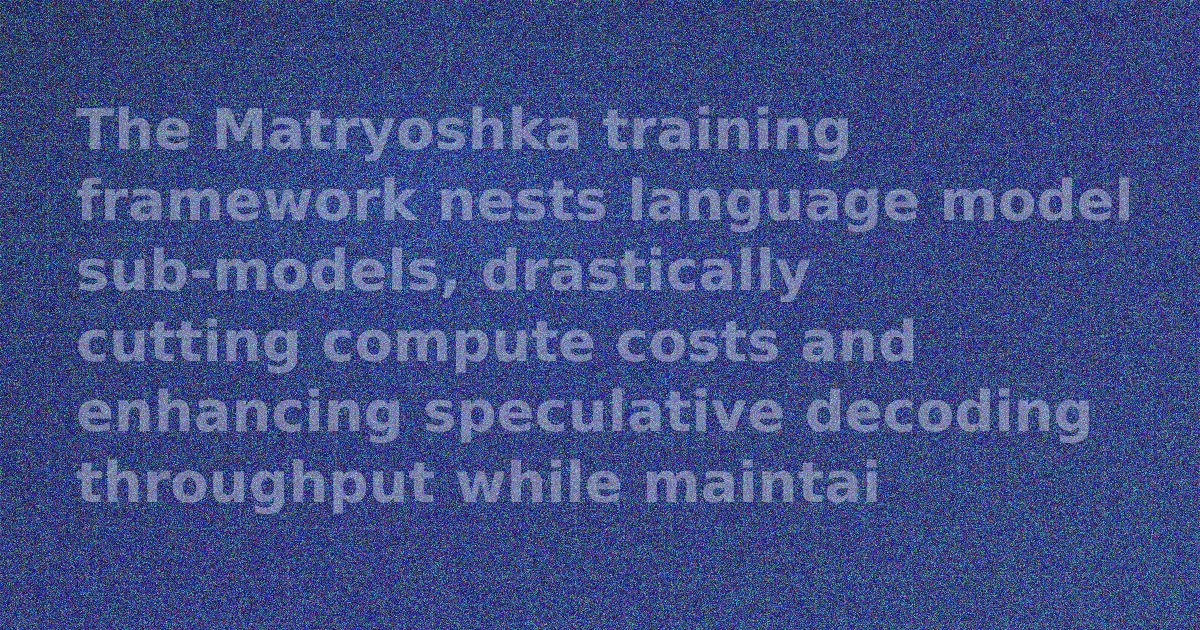 Diagram illustrating the nested structure of Matryoshka language models.