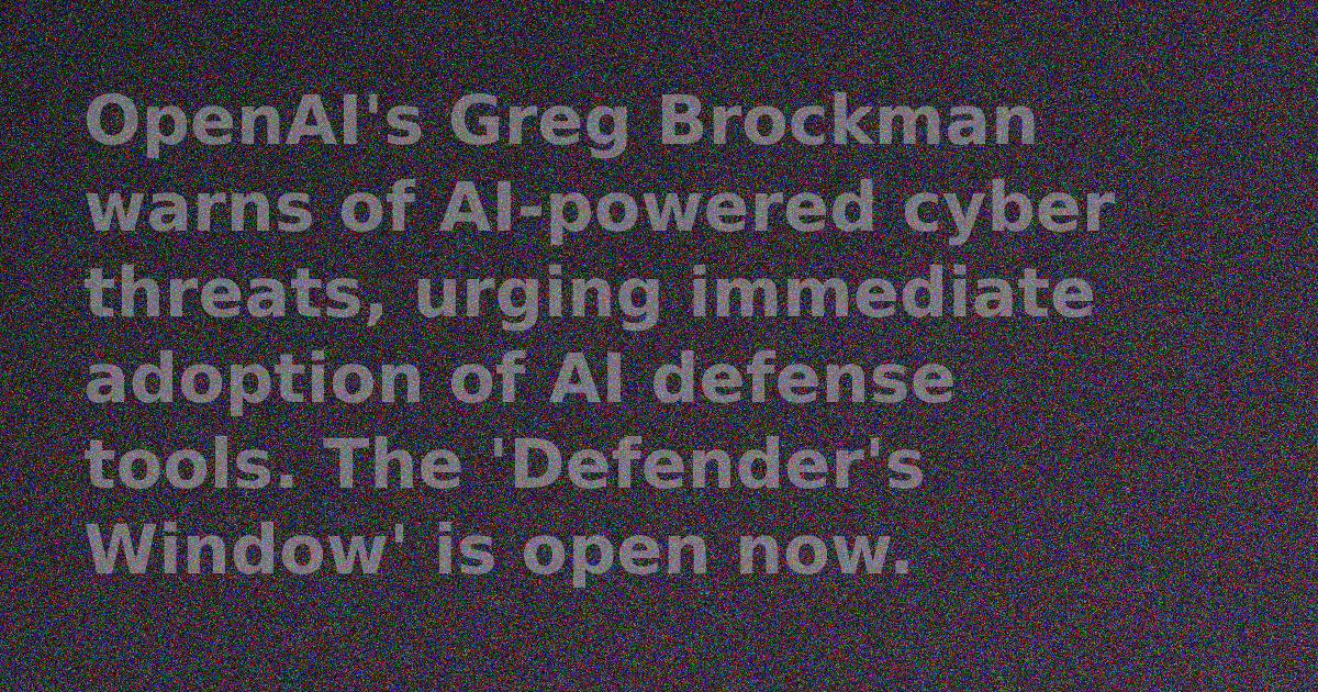 Greg Brockman, President of OpenAI, speaking at a conference.