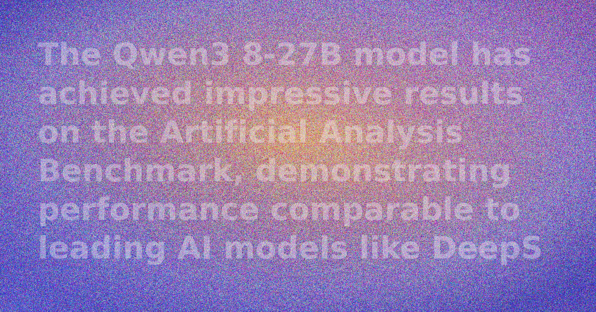 Qwen3 8-27B Model Challenges Frontier AI Performance