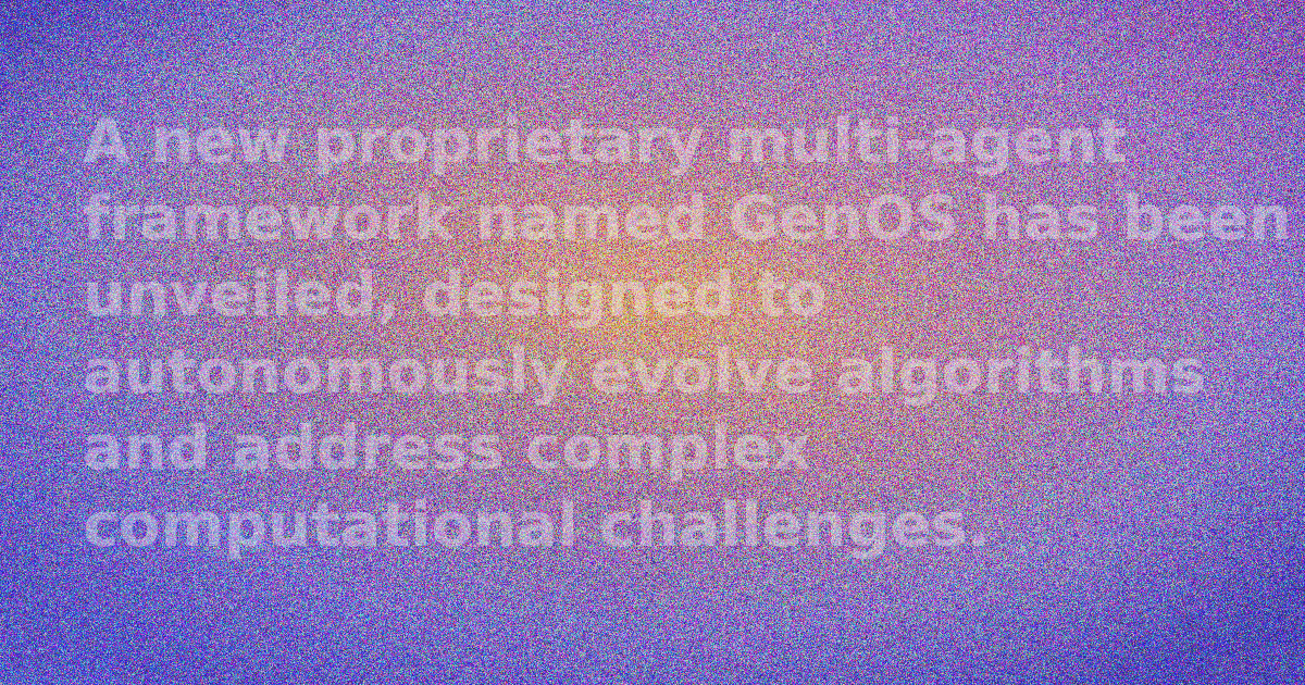 GenOS: Multi-Agent AI Framework Autonomously Evolves Algorithms