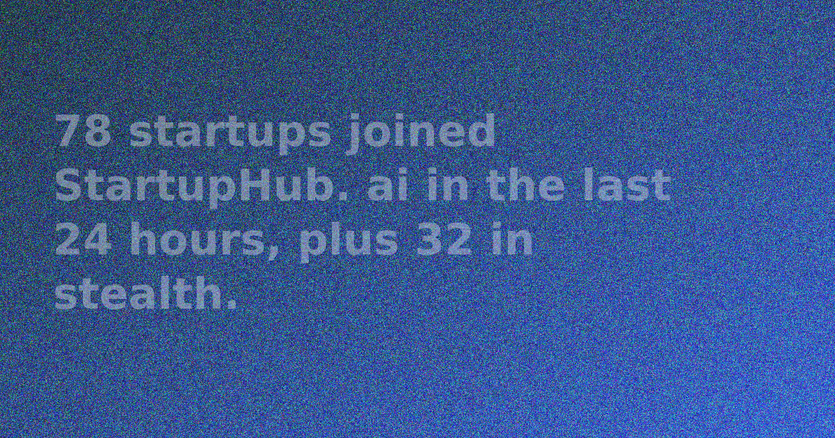New Startups Today on StartupHub.ai: August 23, 2026