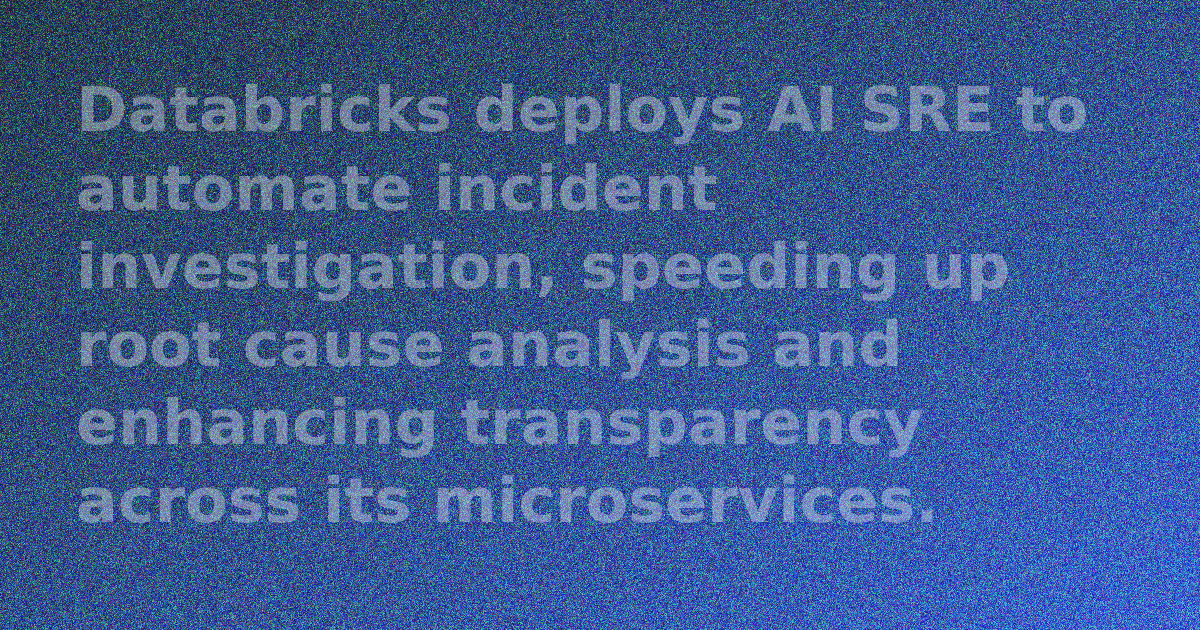 Databricks AI SRE platform architecture diagram