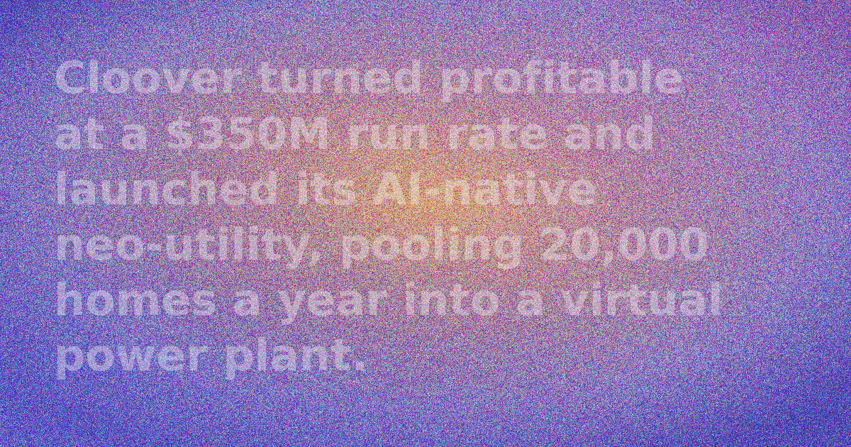 Cloover AI-native neo-utility virtual power plant with residential solar and batteries