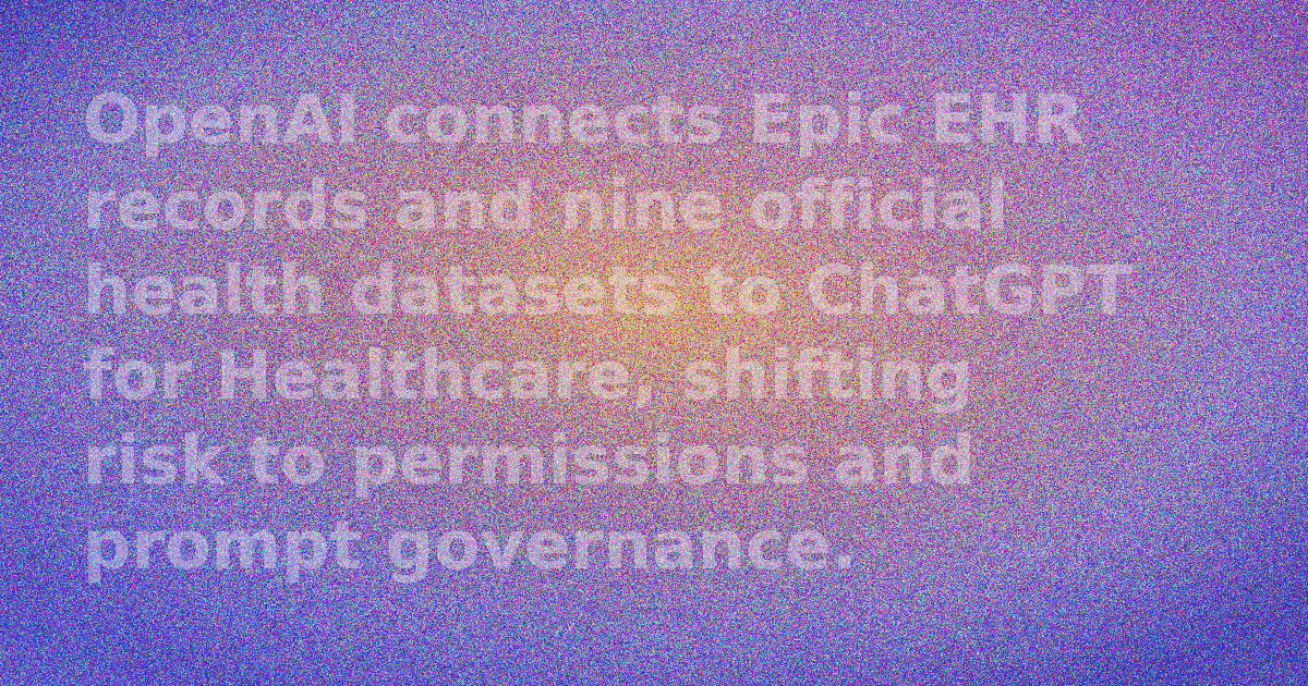 Clinician reviewing Epic EHR patient record alongside ChatGPT for Healthcare interface