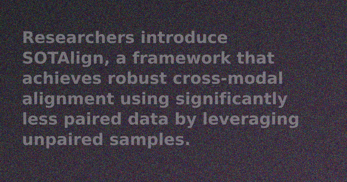 Less Data, More Alignment: SOTAlign