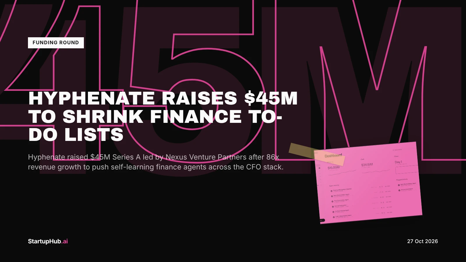 Hyphenate autonomous finance platform agents handling reconciliation and invoicing