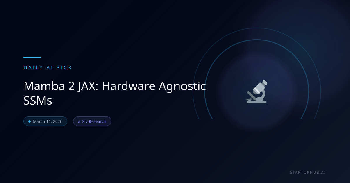 Mamba Hardware Mamba 2 JAX: Hardware Agnostic SSMs | StartupHub.ai