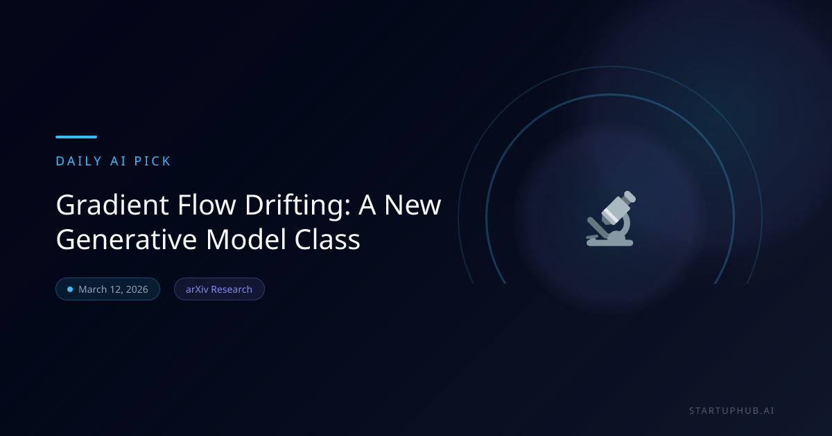 Gradient Flow Drifting: A New Generative Model Class | StartupHub.ai