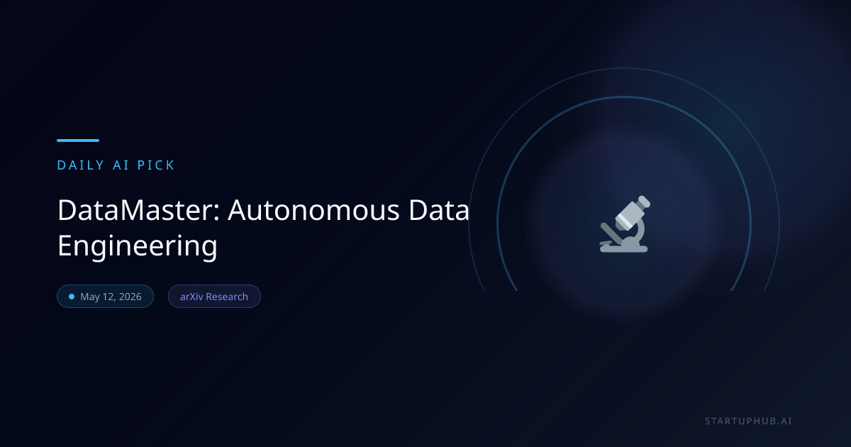 Data Master App DataMaster: Autonomous Data Engineering | StartupHub.ai