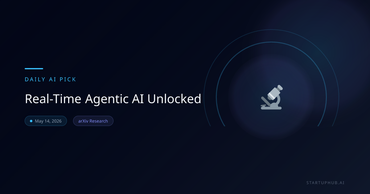 Real-Time Agentic AI Unlocked - StartupHub.ai