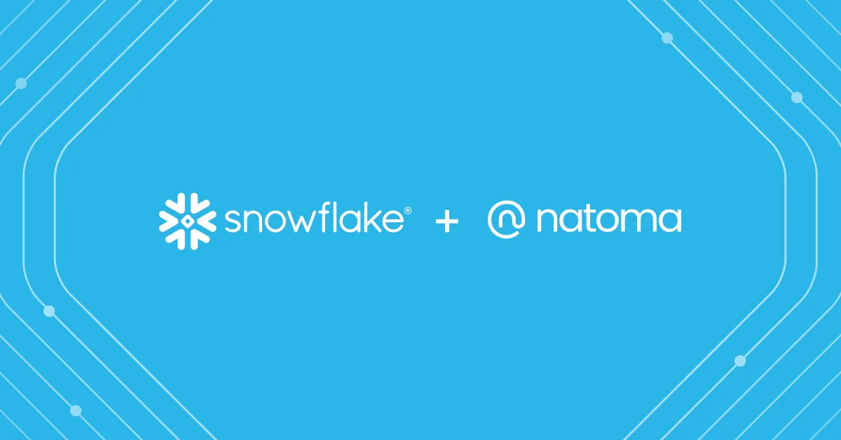 Snowflake logo alongside Natoma logo.
