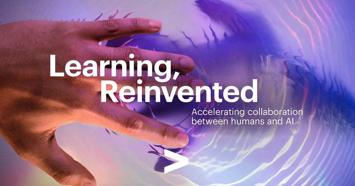 A diverse team of professionals collaborating around a holographic interface displaying AI data.