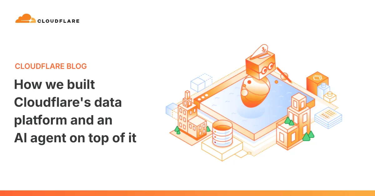 Diagram illustrating Cloudflare's unified data platform architecture with Town Lake and Skipper.
