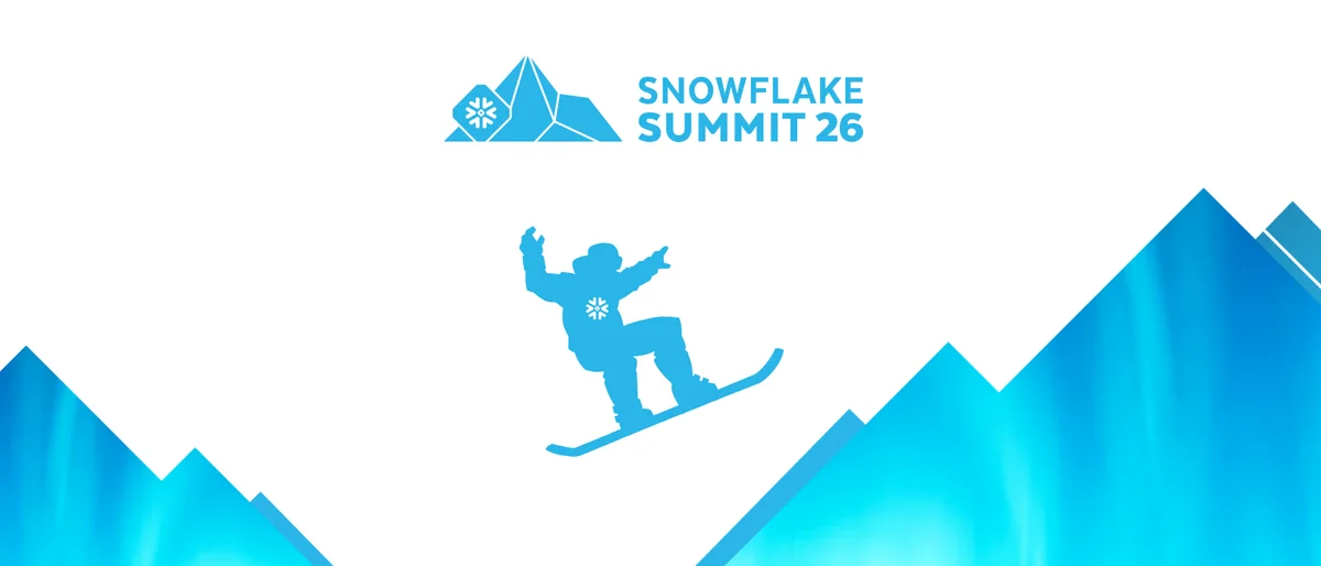 Snowflake logo with award graphics