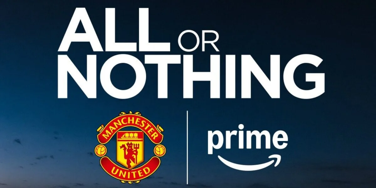 Manchester United FC crest and stadium exterior