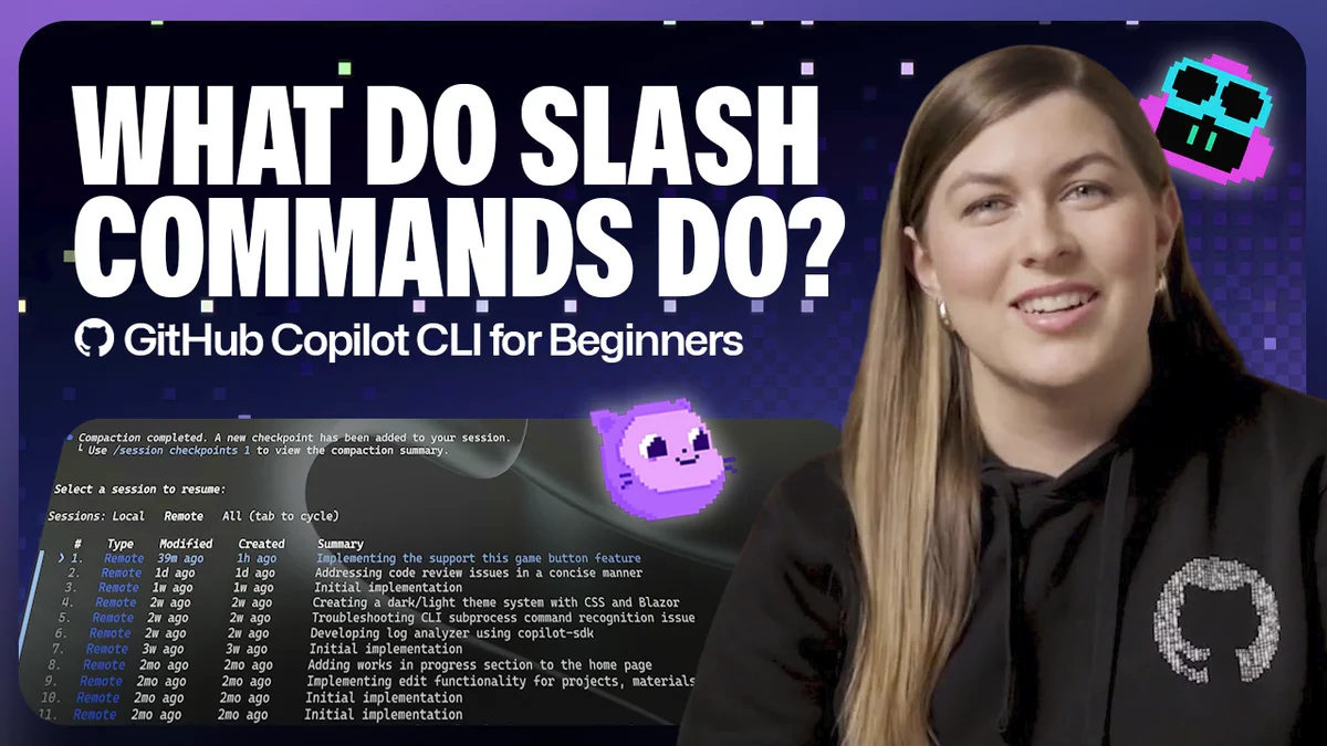 Developer using GitHub Copilot CLI on a laptop with code on screen.