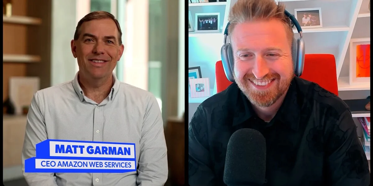 AWS CEO Matt Garman speaking at a conference