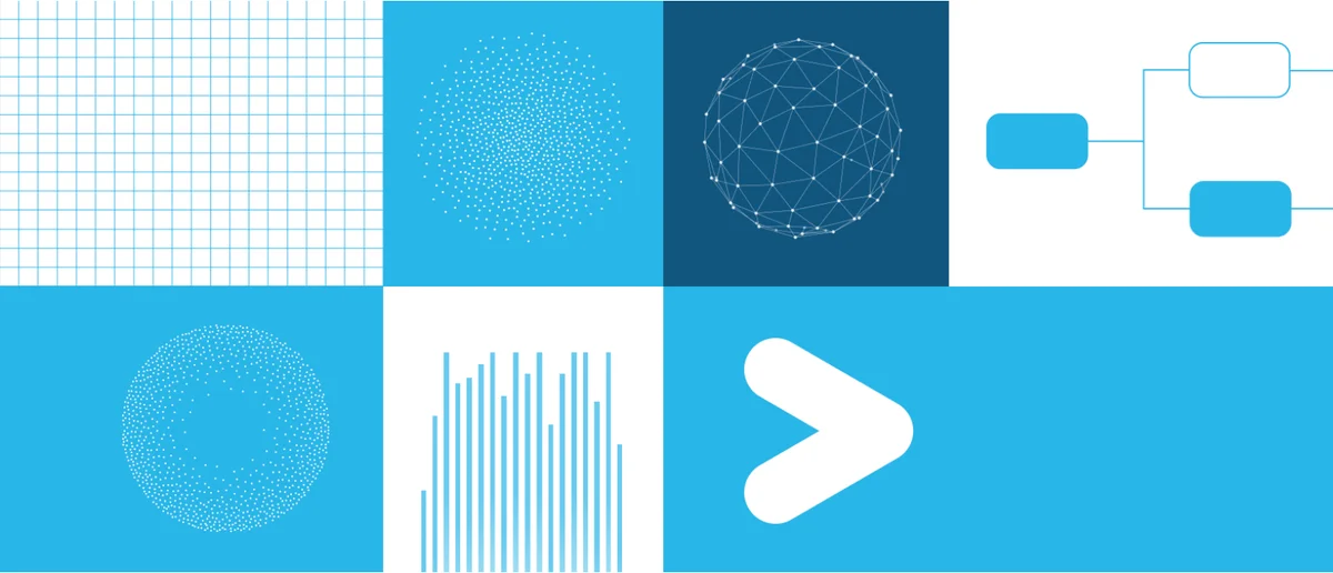 Abstract representation of interconnected data points forming a distinct brand identity.