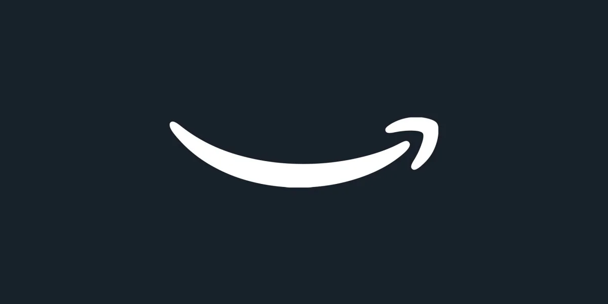 Amazon logo displayed prominently against a clean background.