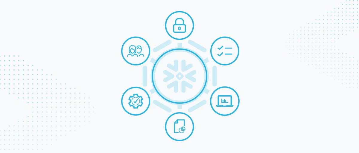 Illustration of data flowing from Apache Spark icons to a Snowflake icon.