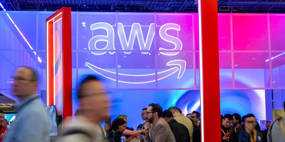 Amazon CEO Andy Jassy speaking at an event.