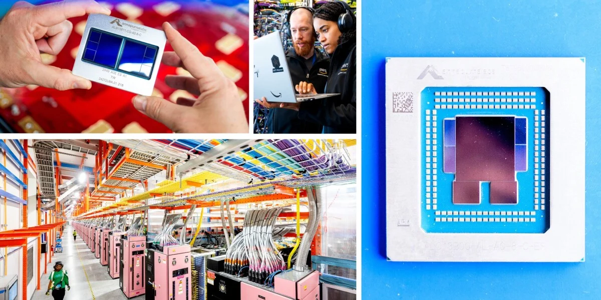 AWS Trainium3 silicon processor chip