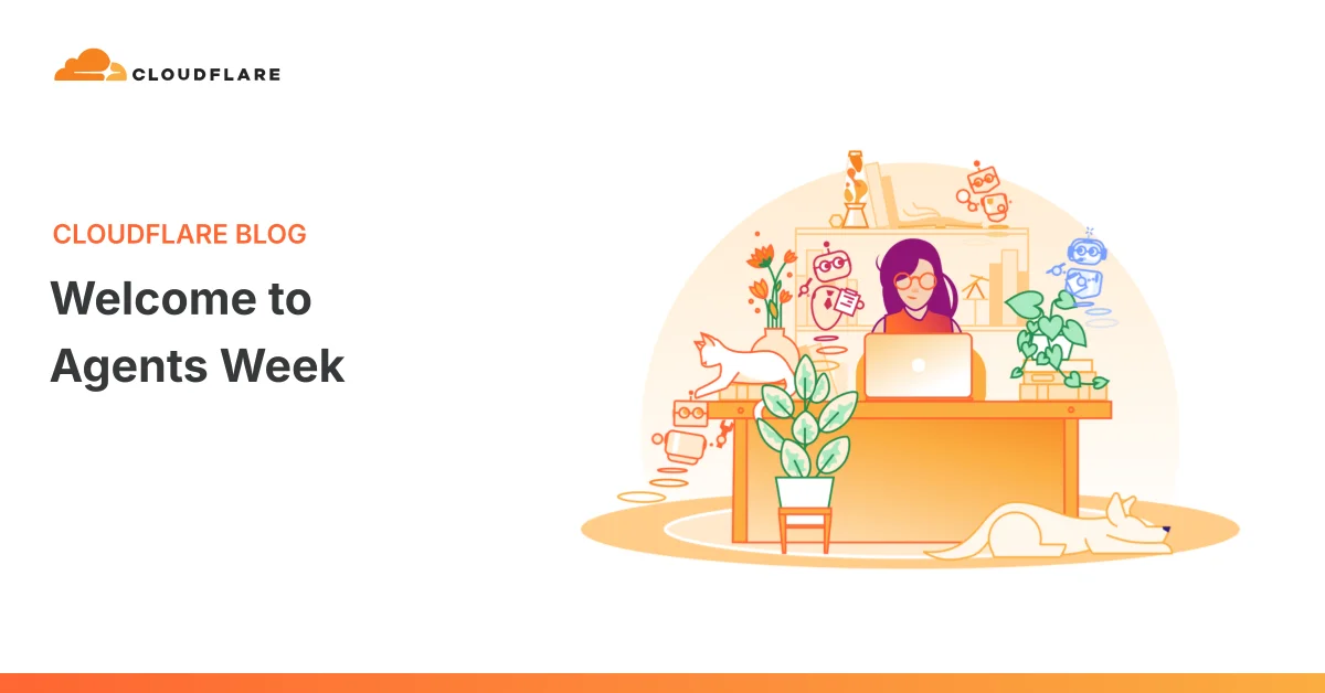 Cloudflare logo with the text 'Agents Week'