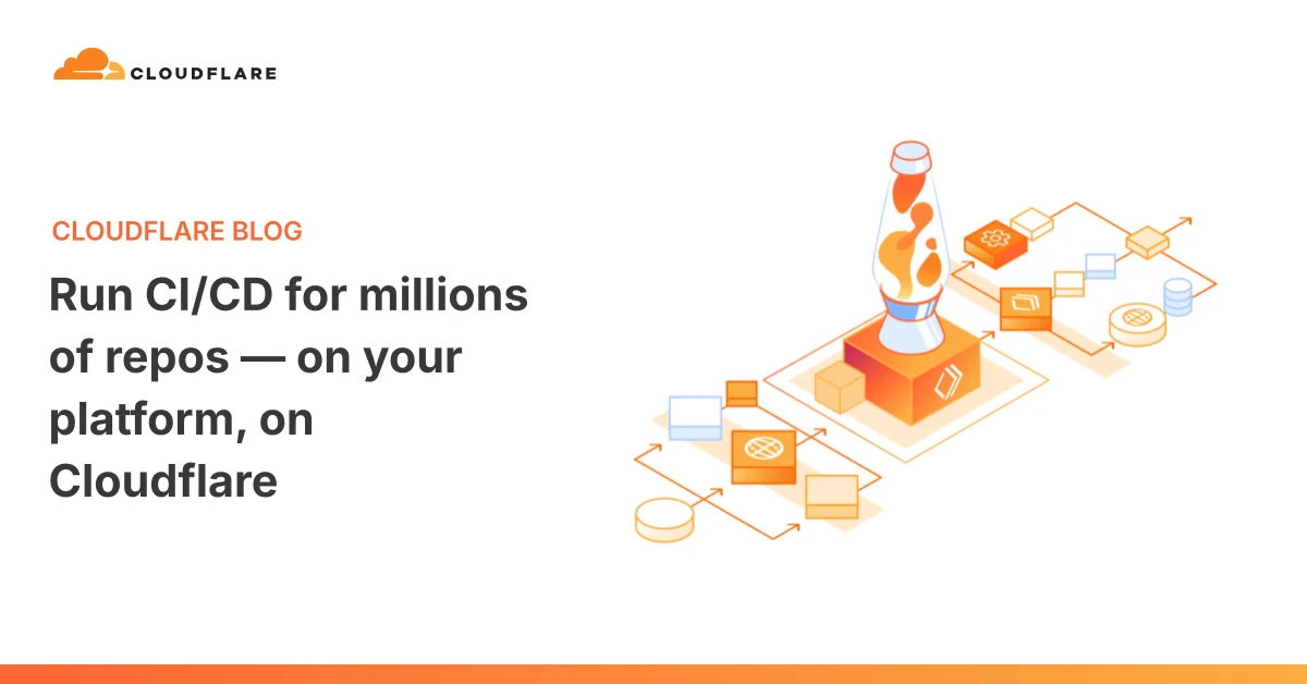 Cloudflare blog post graphic showing code snippets and workflow diagrams.