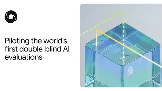 Google DeepMind logo and abstract AI imagery.