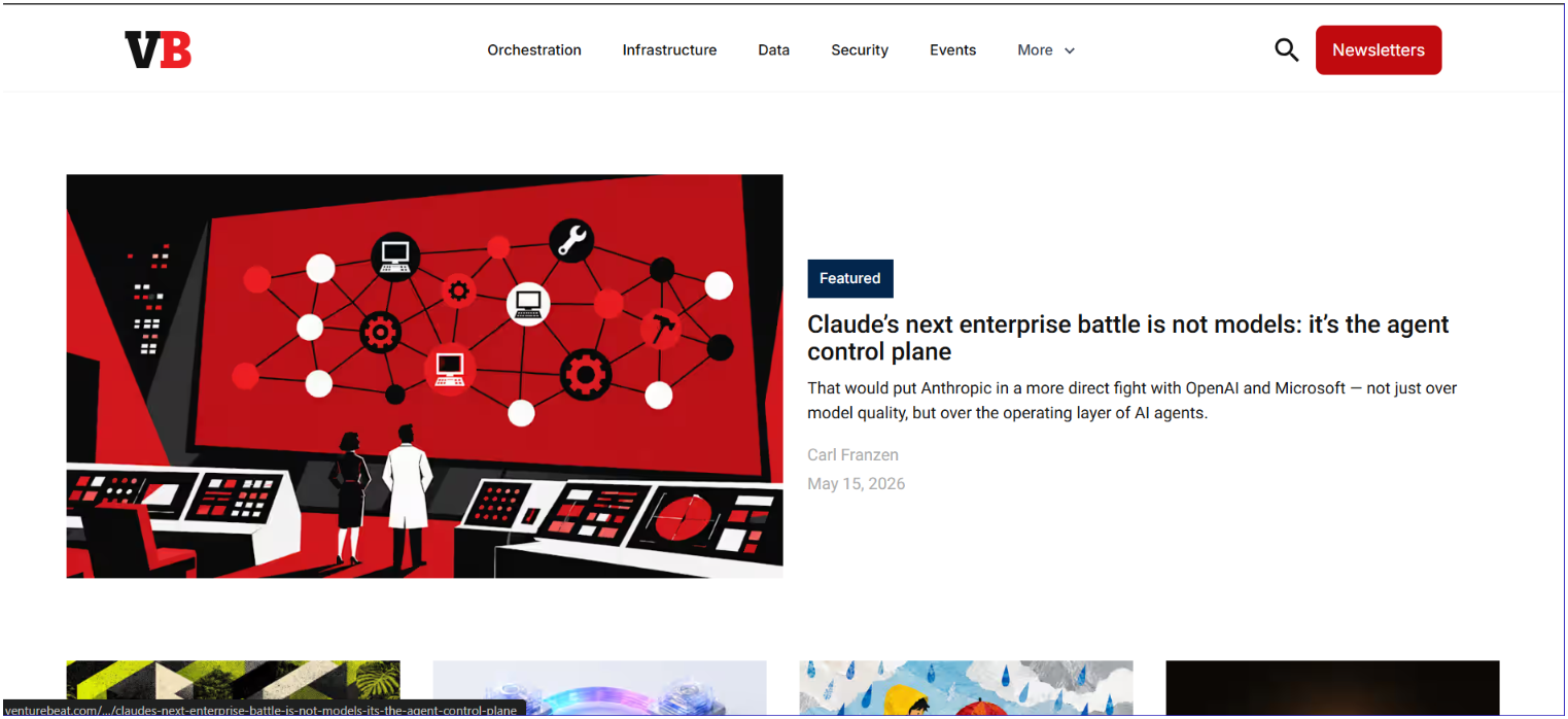 VentureBeat homepage