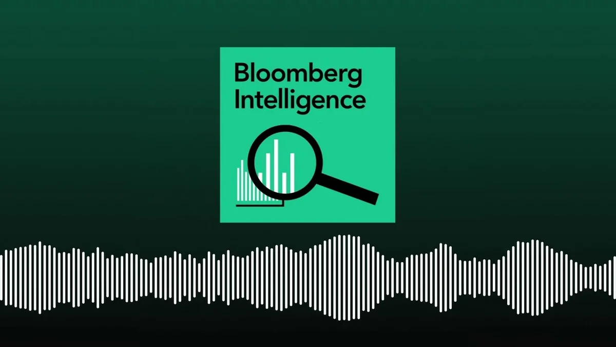 Bloomberg Intelligence logo with a magnifying glass over a bar chart