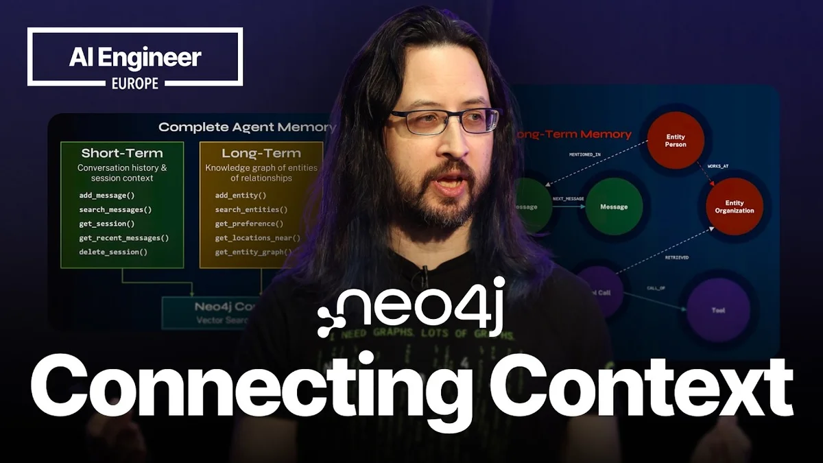 Stephen Chin presenting on context graphs for AI