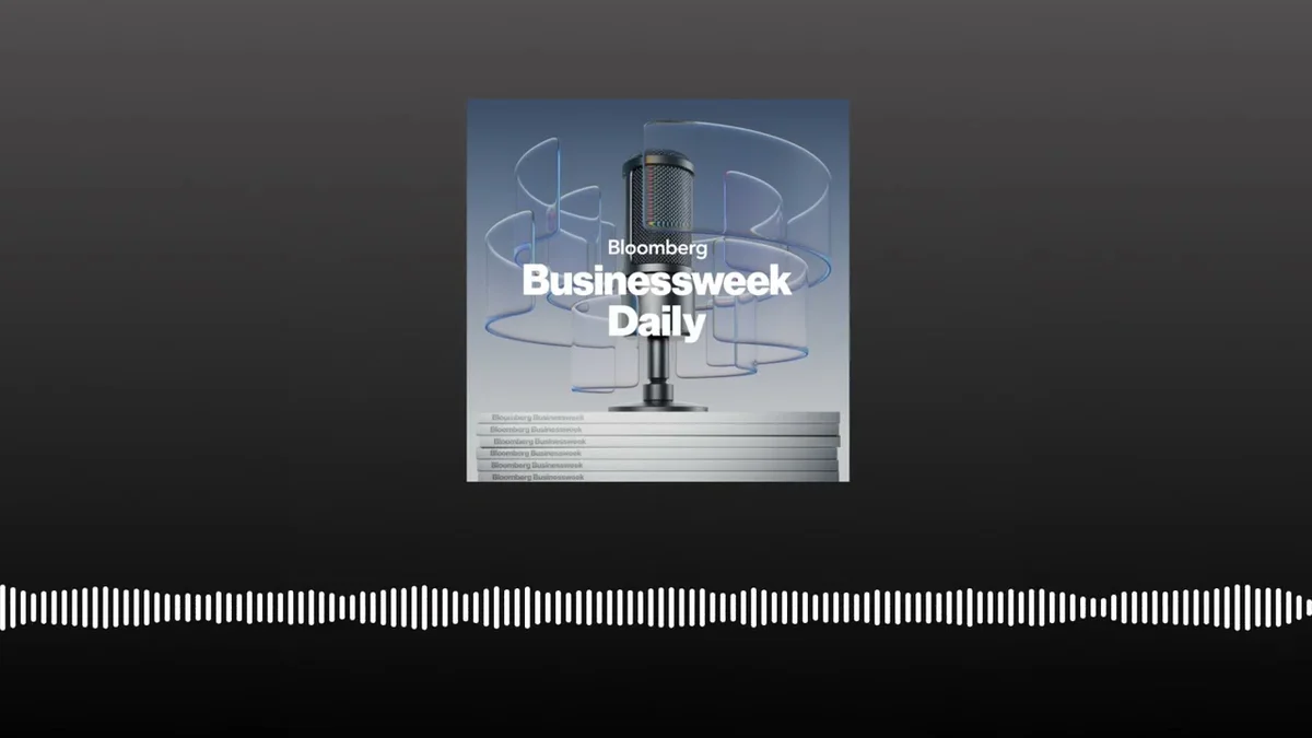 Bloomberg Businessweek Daily logo with a microphone graphic