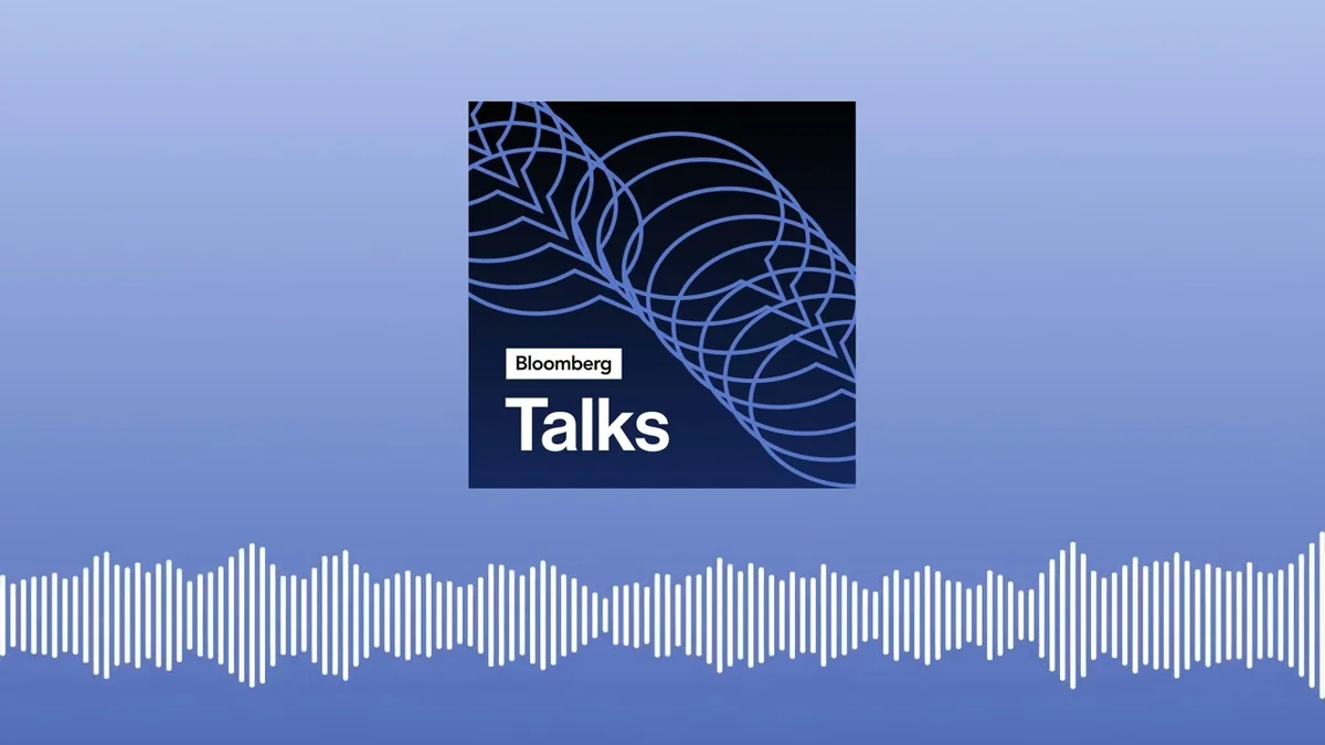 Bloomberg Talks logo with a sound wave graphic